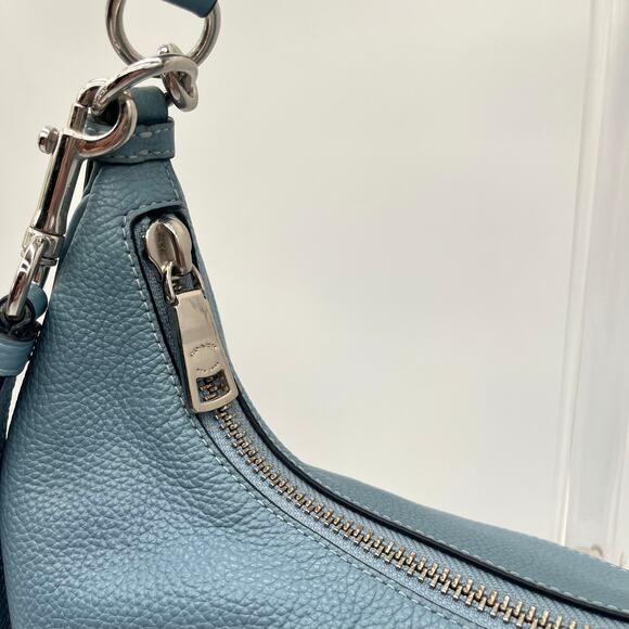 BUNDLE FOR MLS COACH Leather Harley East/West Blue Shoulder Hobo Bag - Picture 8 of 13